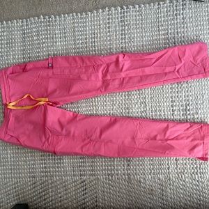 Figs Yola Skinny Neon Pink scrub pants